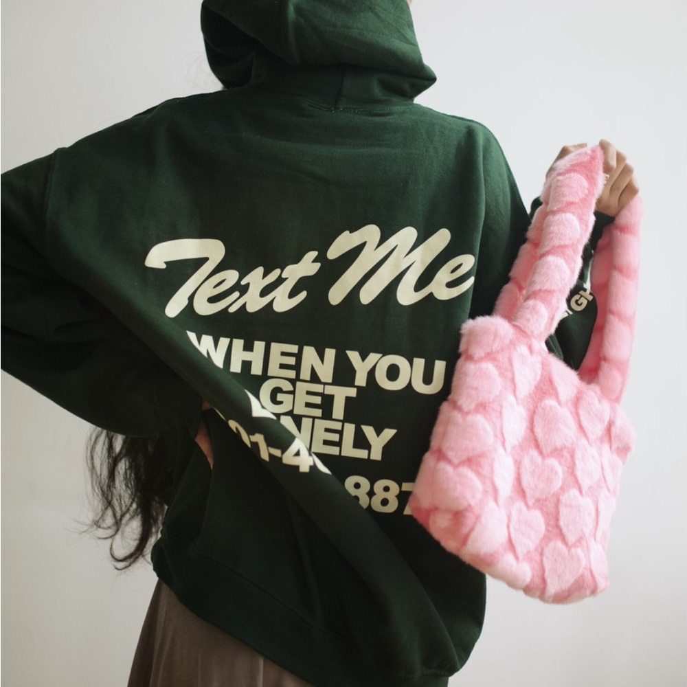 LONELY GHOST Deep Green Hoodie